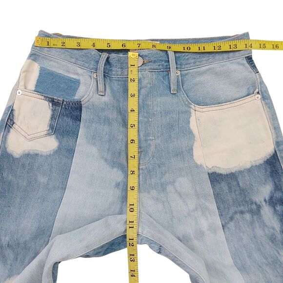 FRAME Le Original Bleached High Waist Jeans In Fresco Jeans Womens 26 Blue - Picture 9 of 12